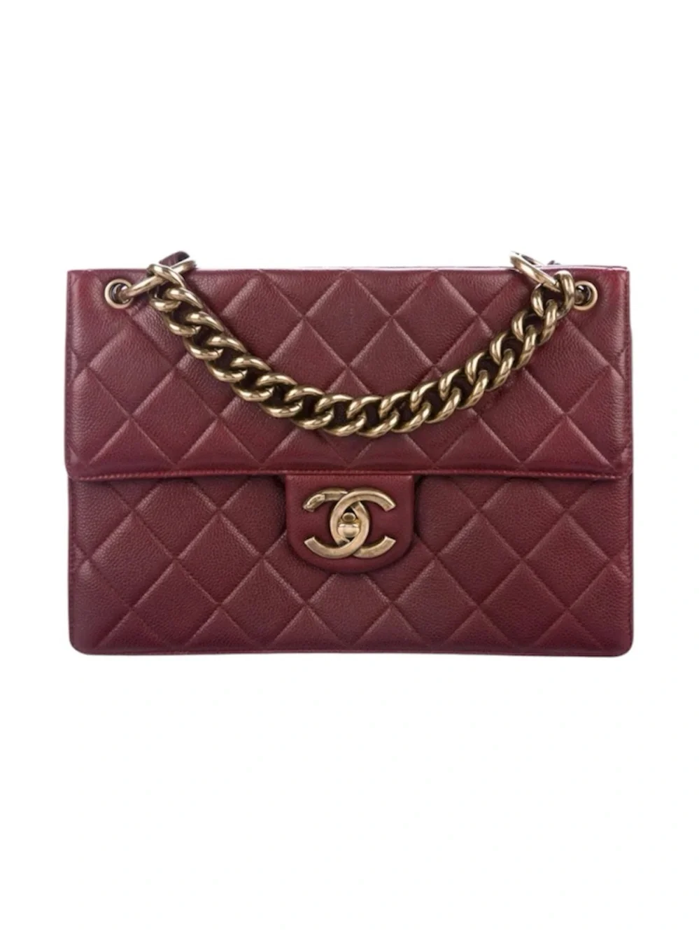 CHANEL Paris-Edinburgh Caviar Flap Bag